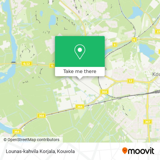 Lounas-kahvila Korjala map