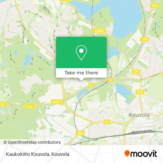 Kaukokiito Kouvola map