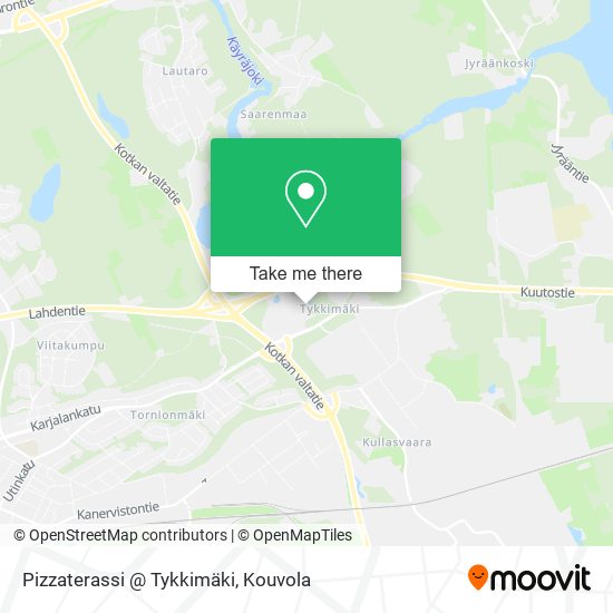 Pizzaterassi @ Tykkimäki map
