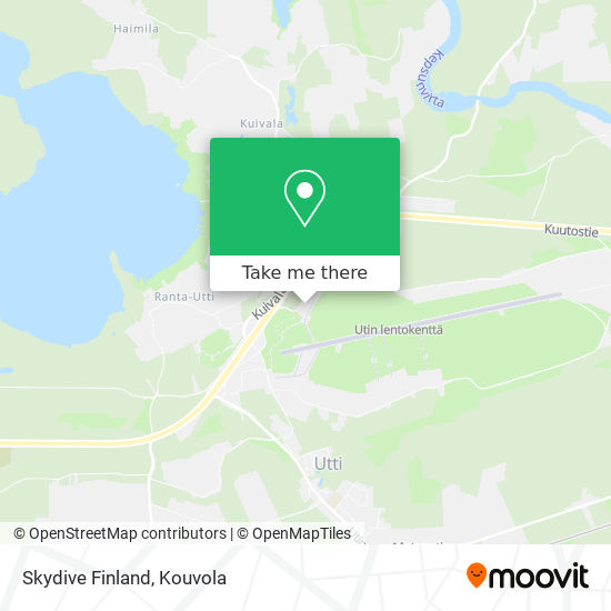 Skydive Finland map