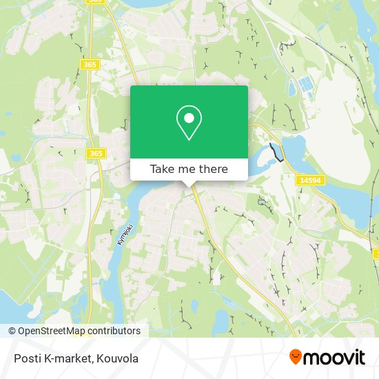 Posti K-market map