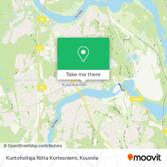 Kuntohoitaja Riitta Kortesniemi map