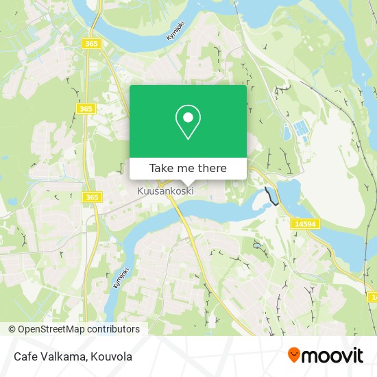 Cafe Valkama map