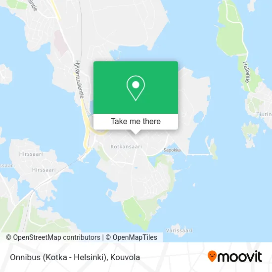 Onnibus (Kotka - Helsinki) map