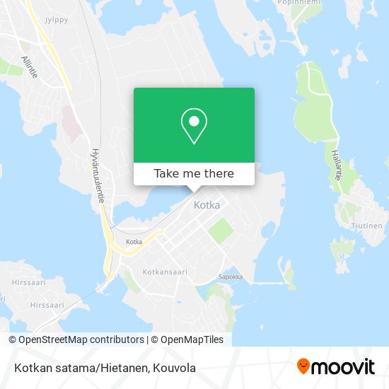 Kotkan satama/Hietanen map
