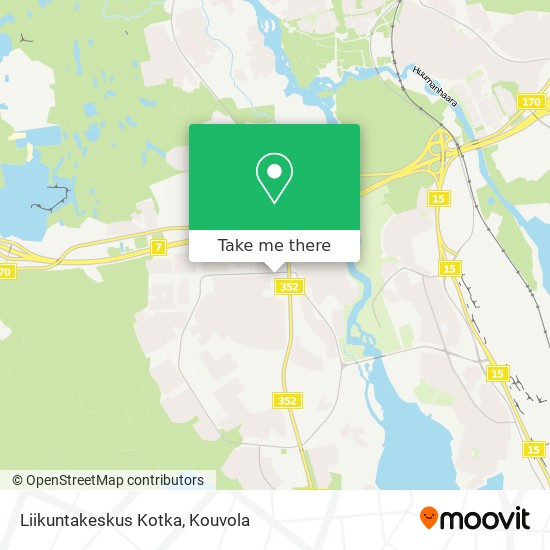 Liikuntakeskus Kotka map