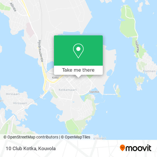 10 Club Kotka map