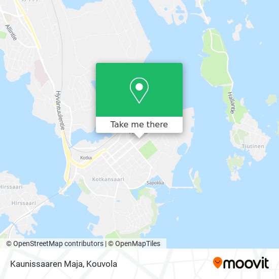 Kaunissaaren Maja map