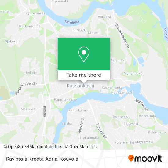 Ravintola Kreeta-Adria map