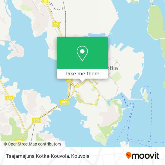Taajamajuna Kotka-Kouvola map