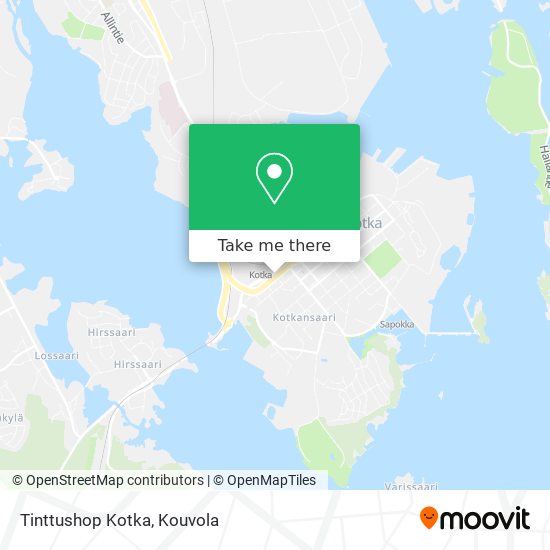 Tinttushop Kotka map