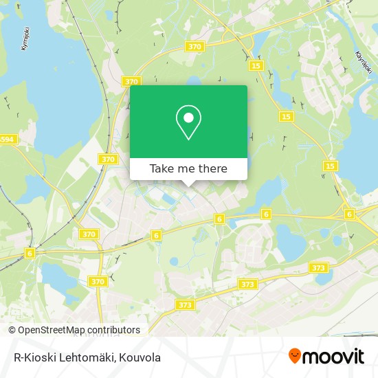 R-Kioski Lehtomäki map