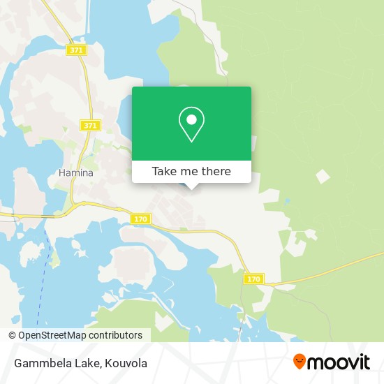 Gammbela Lake map