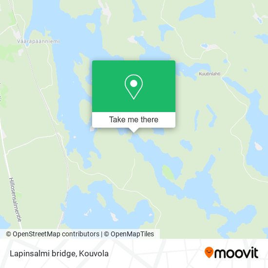 Lapinsalmi bridge map