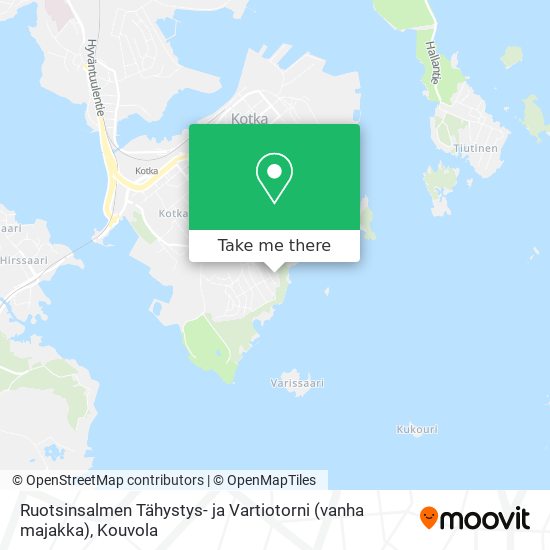 How to get to Ruotsinsalmen Tähystys- ja Vartiotorni (vanha majakka) in  Kotka by Bus?