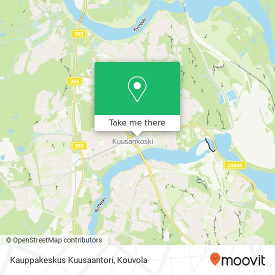 Kauppakeskus Kuusaantori map