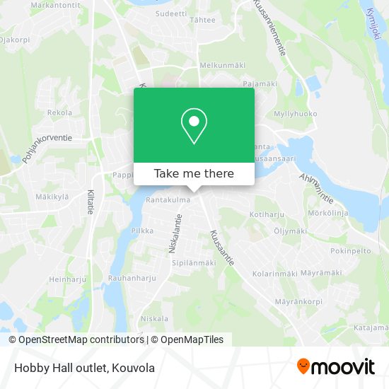 How to get to Hobby Hall outlet in Kuusankoski by Bus?