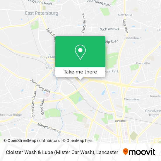 Mapa de Cloister Wash & Lube (Mister Car Wash)