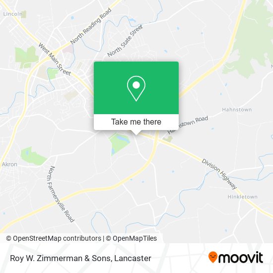 Roy W. Zimmerman & Sons map