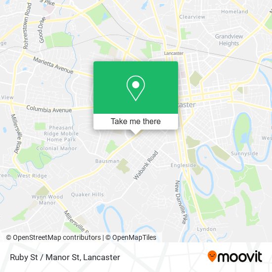 Mapa de Ruby St / Manor St