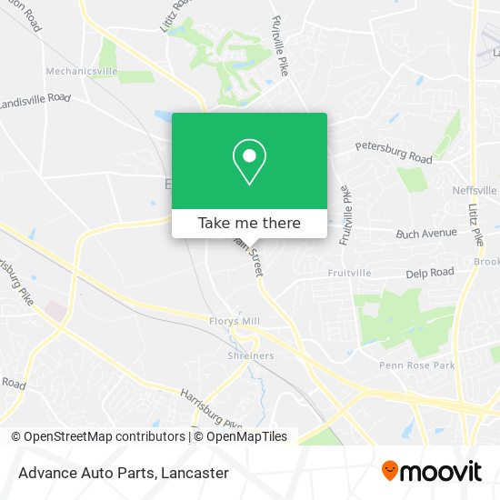 Advance Auto Parts map