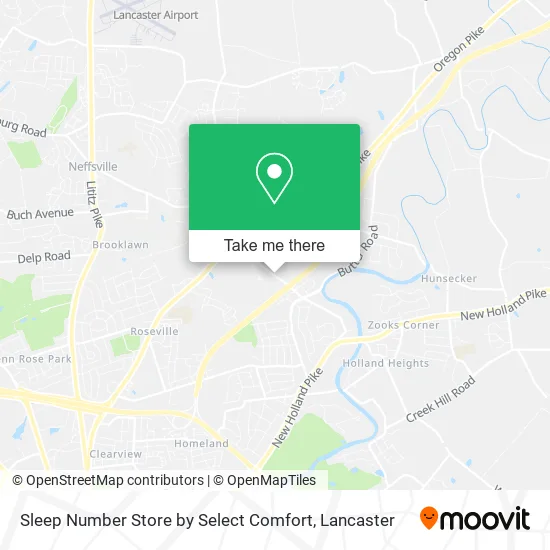 Sleep Number Store by Select Comfort map
