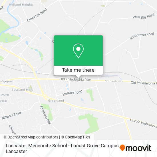 Mapa de Lancaster Mennonite School - Locust Grove Campus
