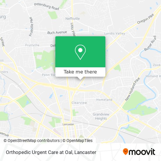 Orthopedic Urgent Care at Oal map