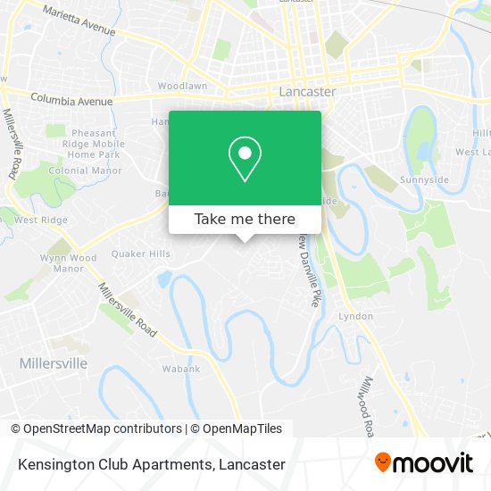 Mapa de Kensington Club Apartments