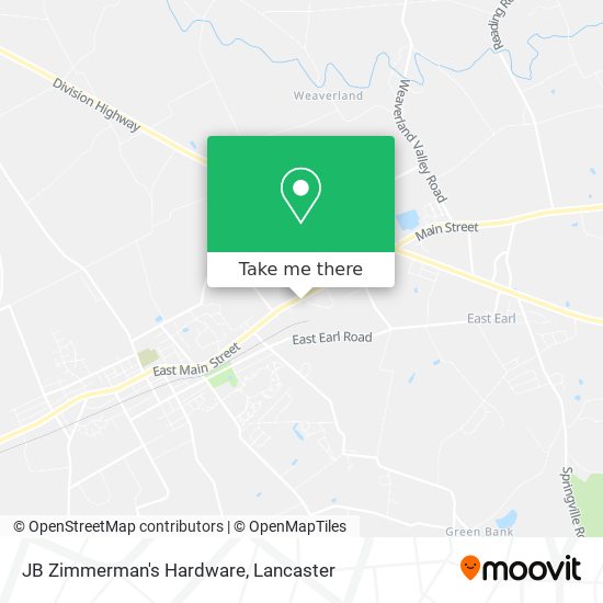 JB Zimmerman's Hardware map