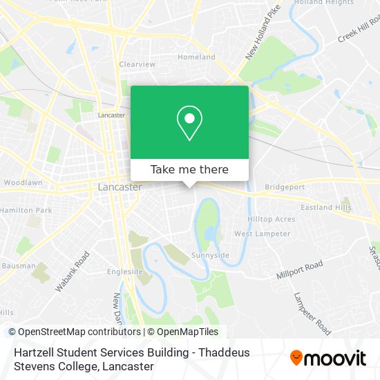 Hartzell Student Services Building - Thaddeus Stevens College map