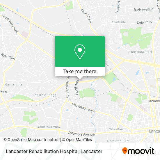 Lancaster Rehabilitation Hospital map