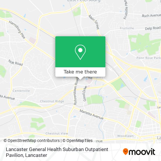 Lancaster General Health Suburban Outpatient Pavilion map