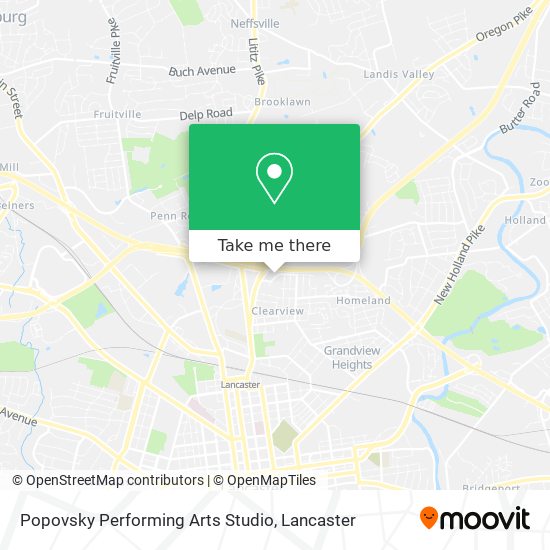 Mapa de Popovsky Performing Arts Studio