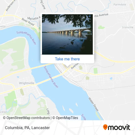 Columbia, PA map