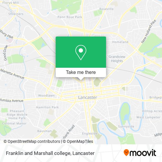 Franklin and Marshall college map