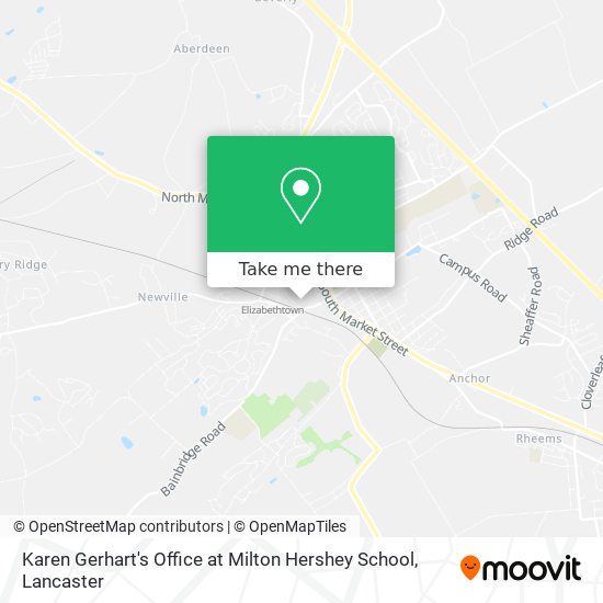 Karen Gerhart's Office at Milton Hershey School map