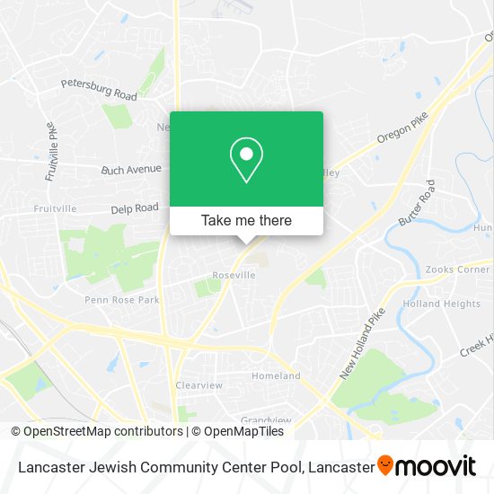 Lancaster Jewish Community Center Pool map