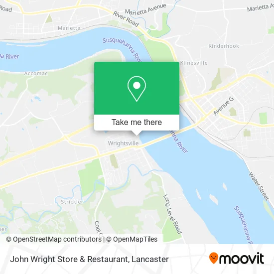 John Wright Store & Restaurant map