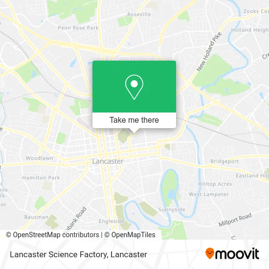 Lancaster Science Factory map