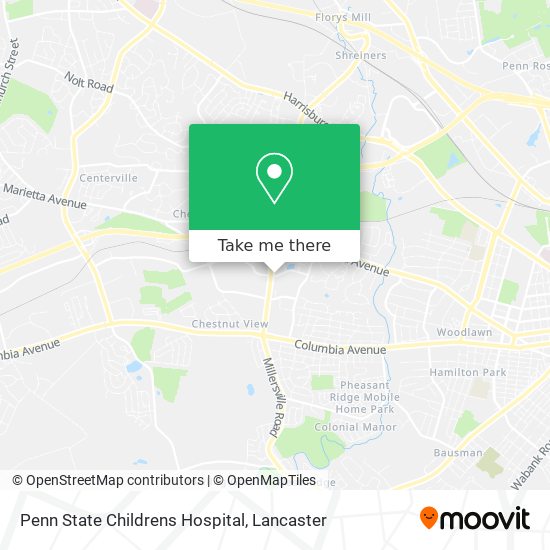 Penn State Childrens Hospital map
