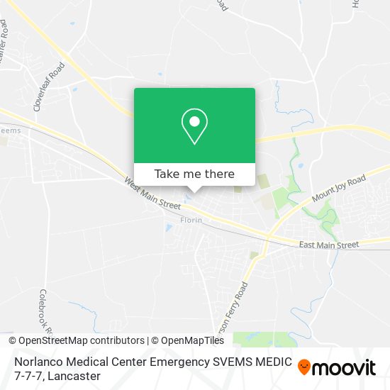 Norlanco Medical Center Emergency SVEMS MEDIC 7-7-7 map