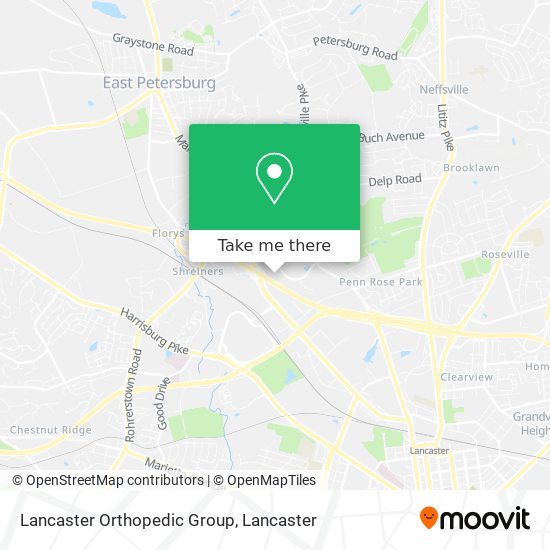 Lancaster Orthopedic Group map