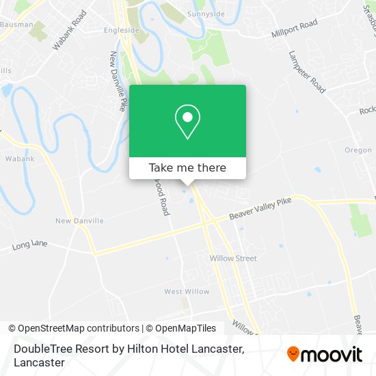 DoubleTree Resort by Hilton Hotel Lancaster map