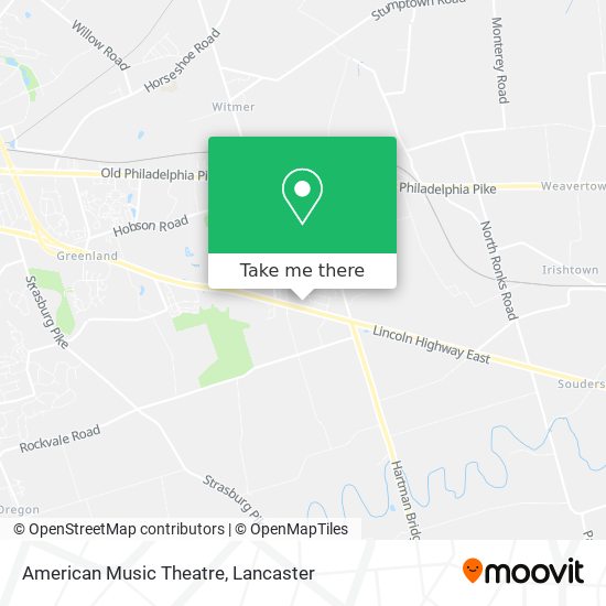 American Music Theatre map