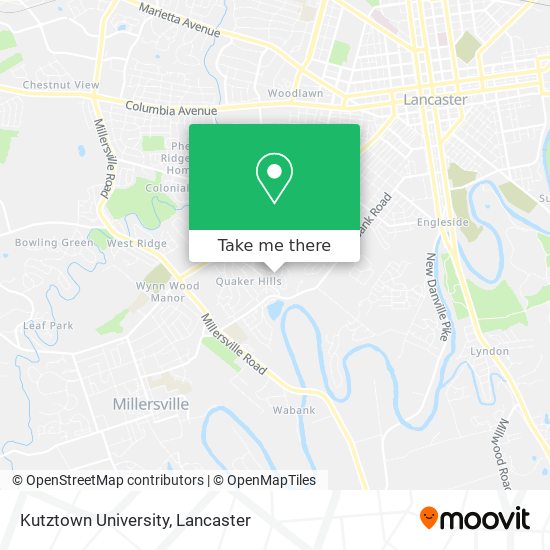 Kutztown University map