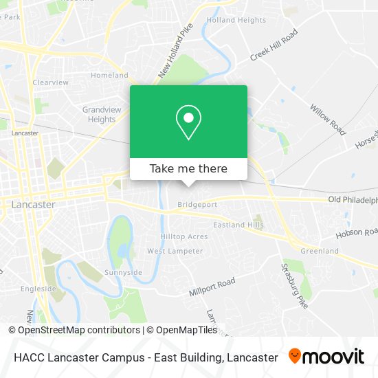 Mapa de HACC Lancaster Campus - East Building