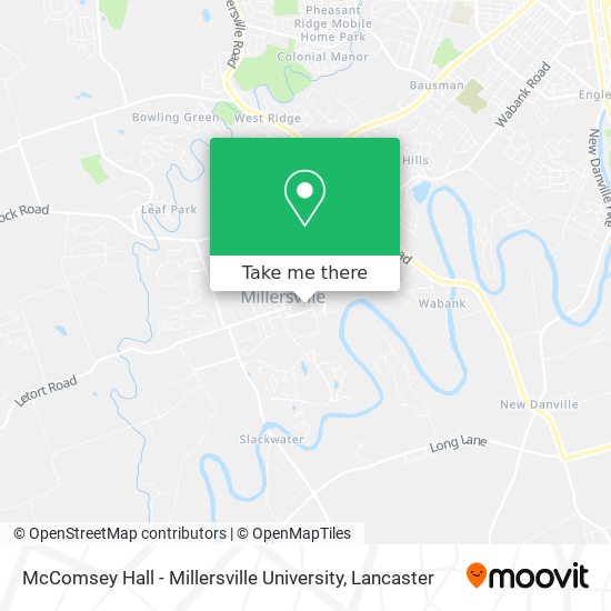 Mapa de McComsey Hall - Millersville University