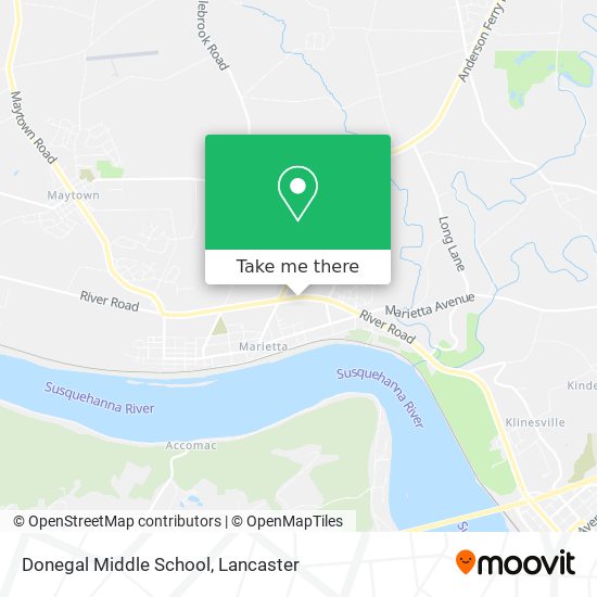Donegal Middle School map