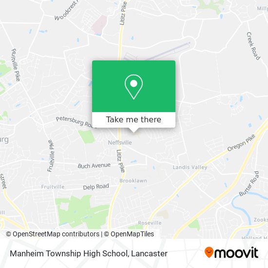Manheim Township High School map